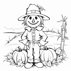 pumpkins scarecrow fall