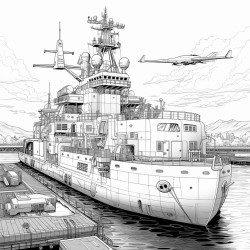 spacecraft in dock