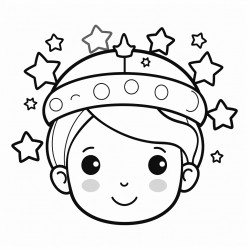 starry head massager bold and easy white background