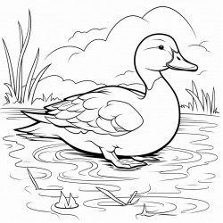 mallard duck on a pond