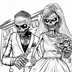 zombie wedding