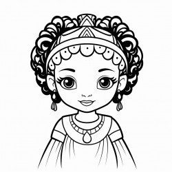 black princess with braids