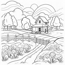 a farm scene