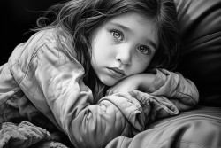 5 year old crying on the couch