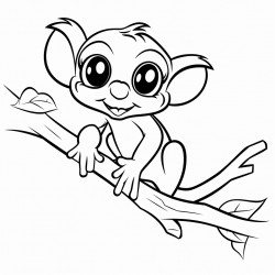 little tree frog on branch