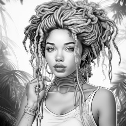 woman with locs