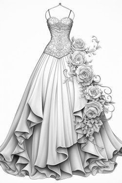elegant wedding gown