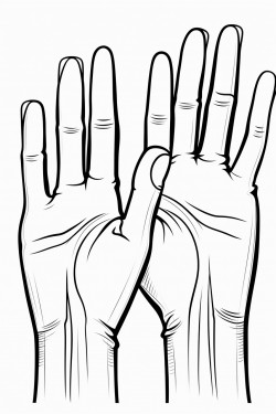 hands with long nails