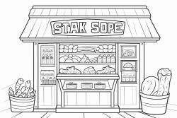 snack shop poster