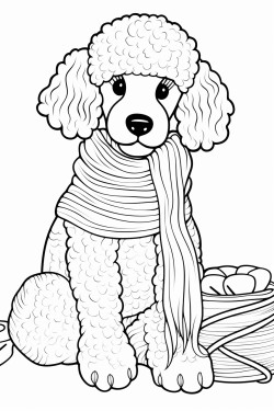 a standard poodle knitting