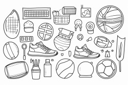 collage of fitness and sports