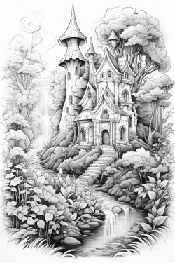 explore an enchanted forest filled with mythical creatures and glowing plants