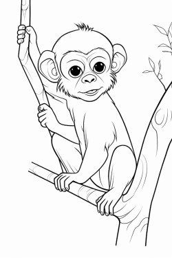 singe araign dans un arbre