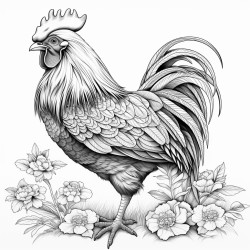 rooster crowing