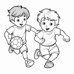 kids play handball