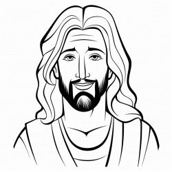 create a drawing describing the qualities of jesus for evangelical children