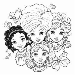 coloring pages printable fro adults girls