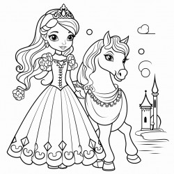 licorne et princesse