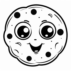 cookie with googly eyes instead of chocolate chips