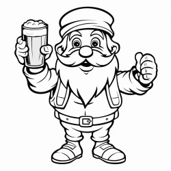 i would like to paint a beer who is holding a beer