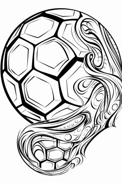 soccer omalovánka