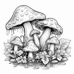 mushrooms made of slime