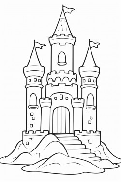 sand castles at the beach