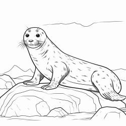 a cute icelandic leopard seal