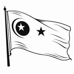 pakistani flag coloring page