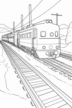 train on track with signals