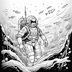 space exploration and underwater adventure