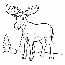 a cute icelandic moose