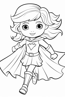 superheroina con el cabello corto por los hombros la letra a en el pecho ella est salvando la ciudad