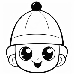 a cute acorn with a cap