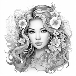 tattooed beautiful woman