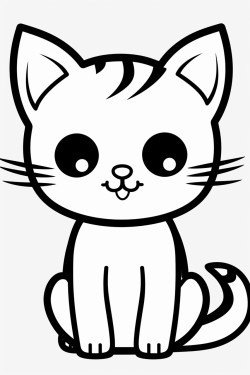 cat coloring page