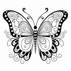 a whimsical butterfly