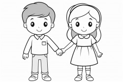 kids holding hands