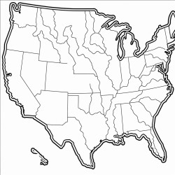 california colouring map