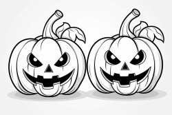 halloween style pumpkins