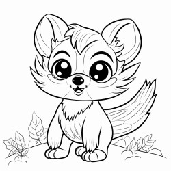 a cute maqaruaq  coloring bookvector white background black and white black drawing
