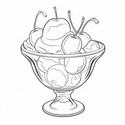 sorbet in a glass cup
