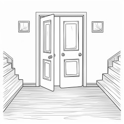 creaking floorboards and doors