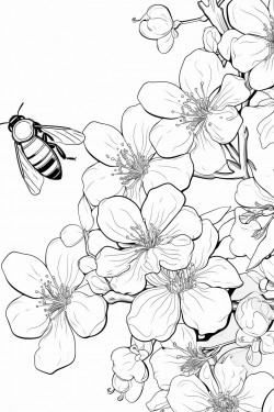 honey bees buzz among the jasmine flowers