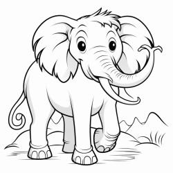 cute baby wooly mammoth