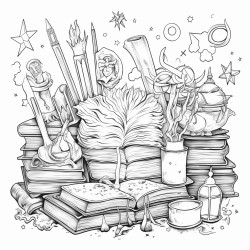 magical pencils and journal books
