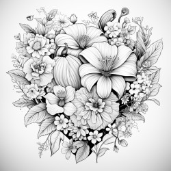 heart shaped  flowers all kind