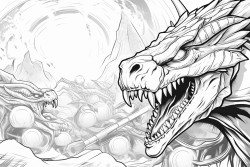 dragons shooting lasers