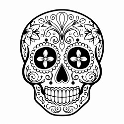 a skull for the day of the dead