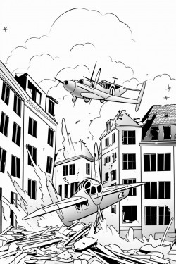 german fighter plane crashes over hamburg